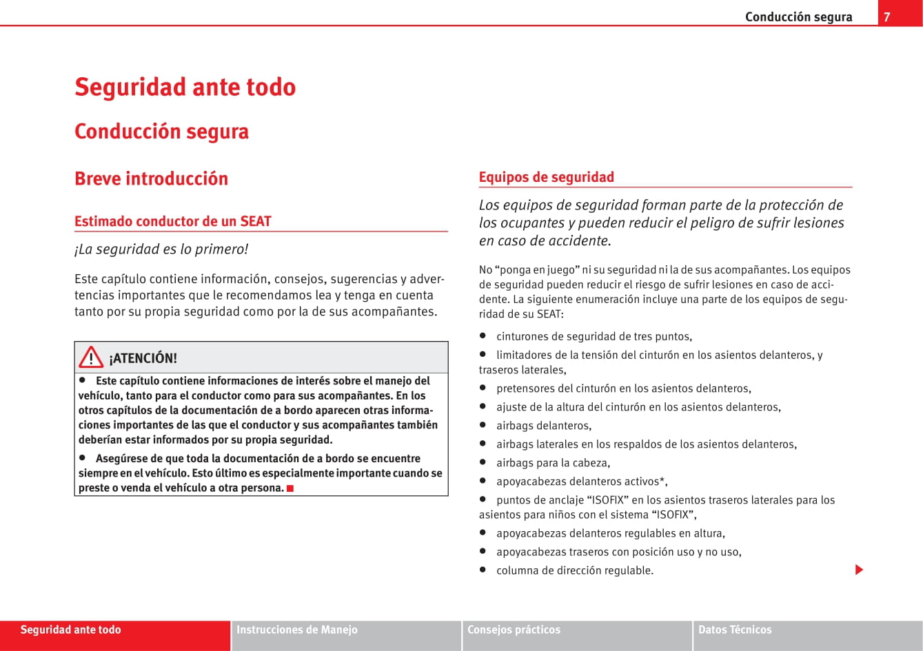2006-2009 Seat Altea XL Manuel du propriétaire | Espagnol