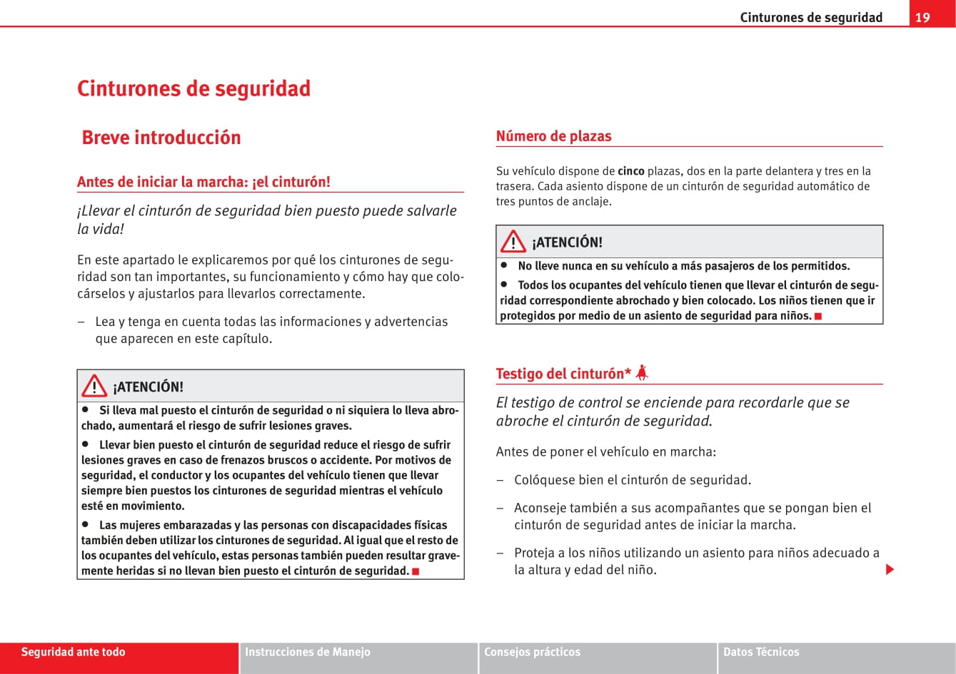 2006-2009 Seat Altea XL Manuel du propriétaire | Espagnol