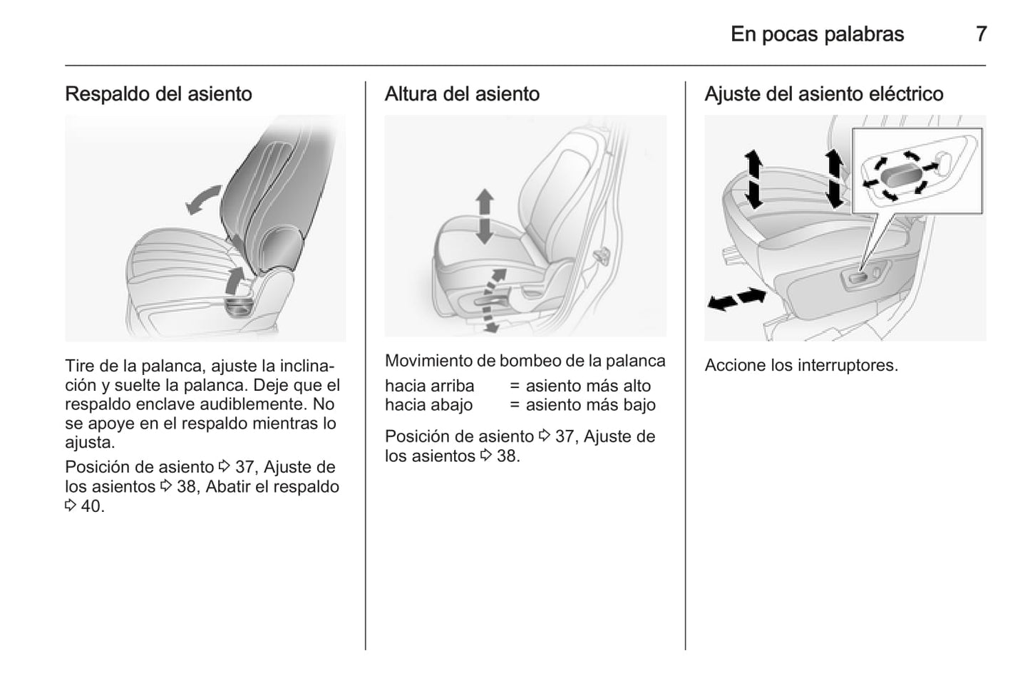 2015-2016 Opel Antara Manuel du propriétaire | Espagnol
