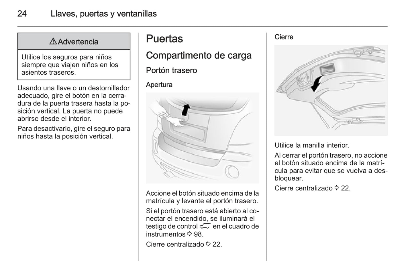 2015-2016 Opel Antara Manuel du propriétaire | Espagnol