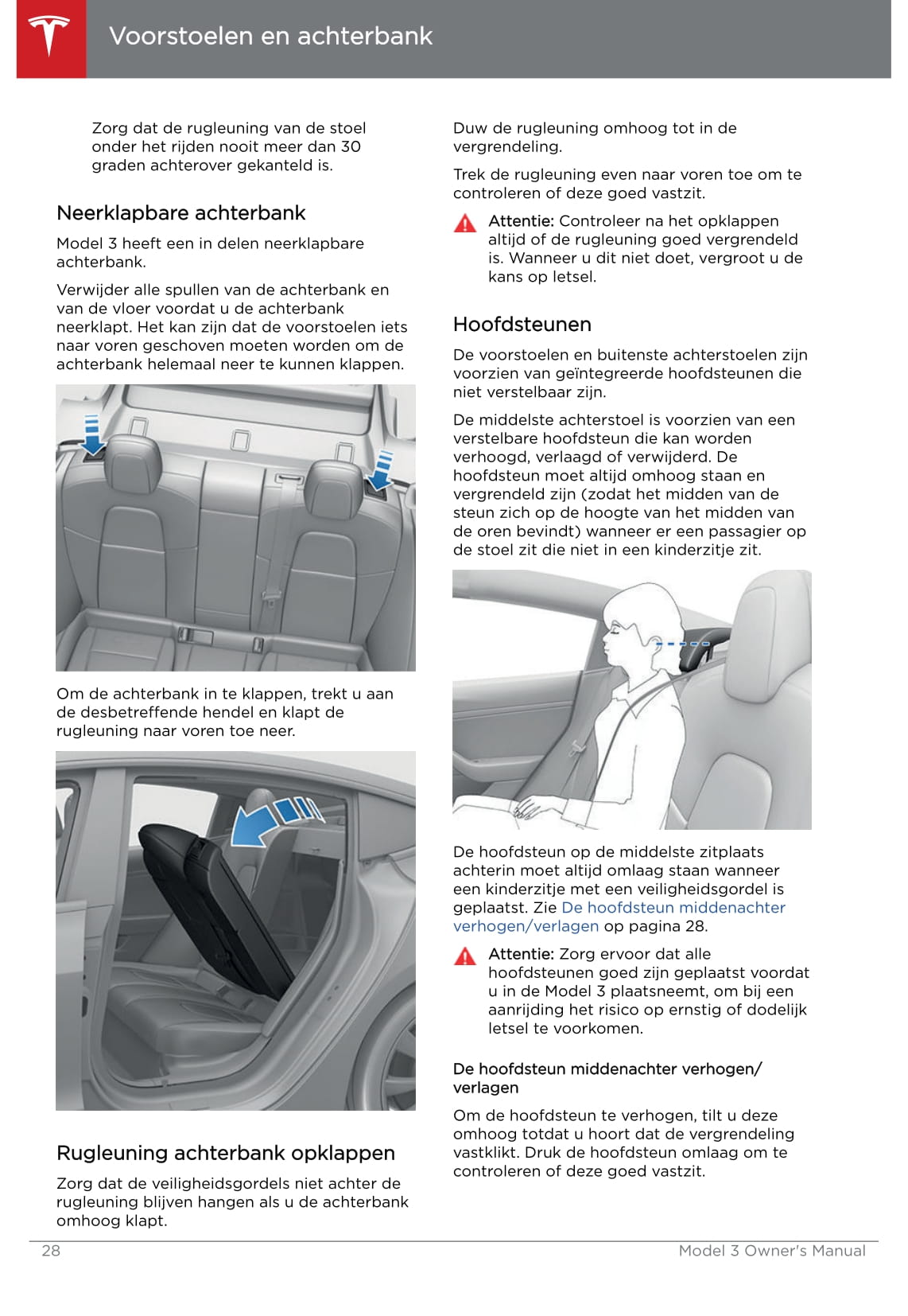 2019 Tesla Model 3 Owner's Manual | Dutch