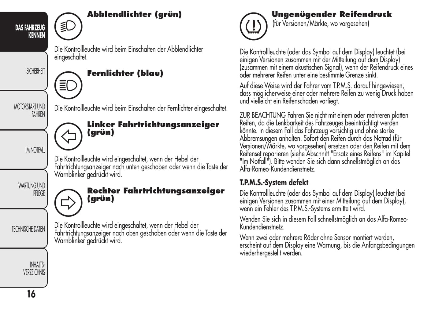 2008-2014 Alfa Romeo MiTo Owner's Manual | German
