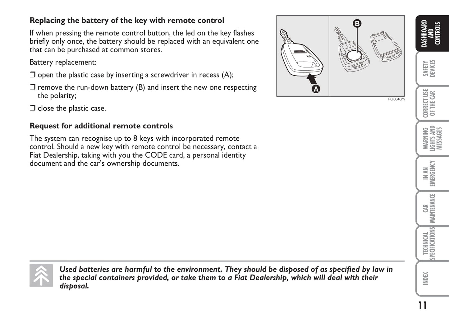 2009-2010 Fiat Punto/Grande Punto Owner's Manual | English