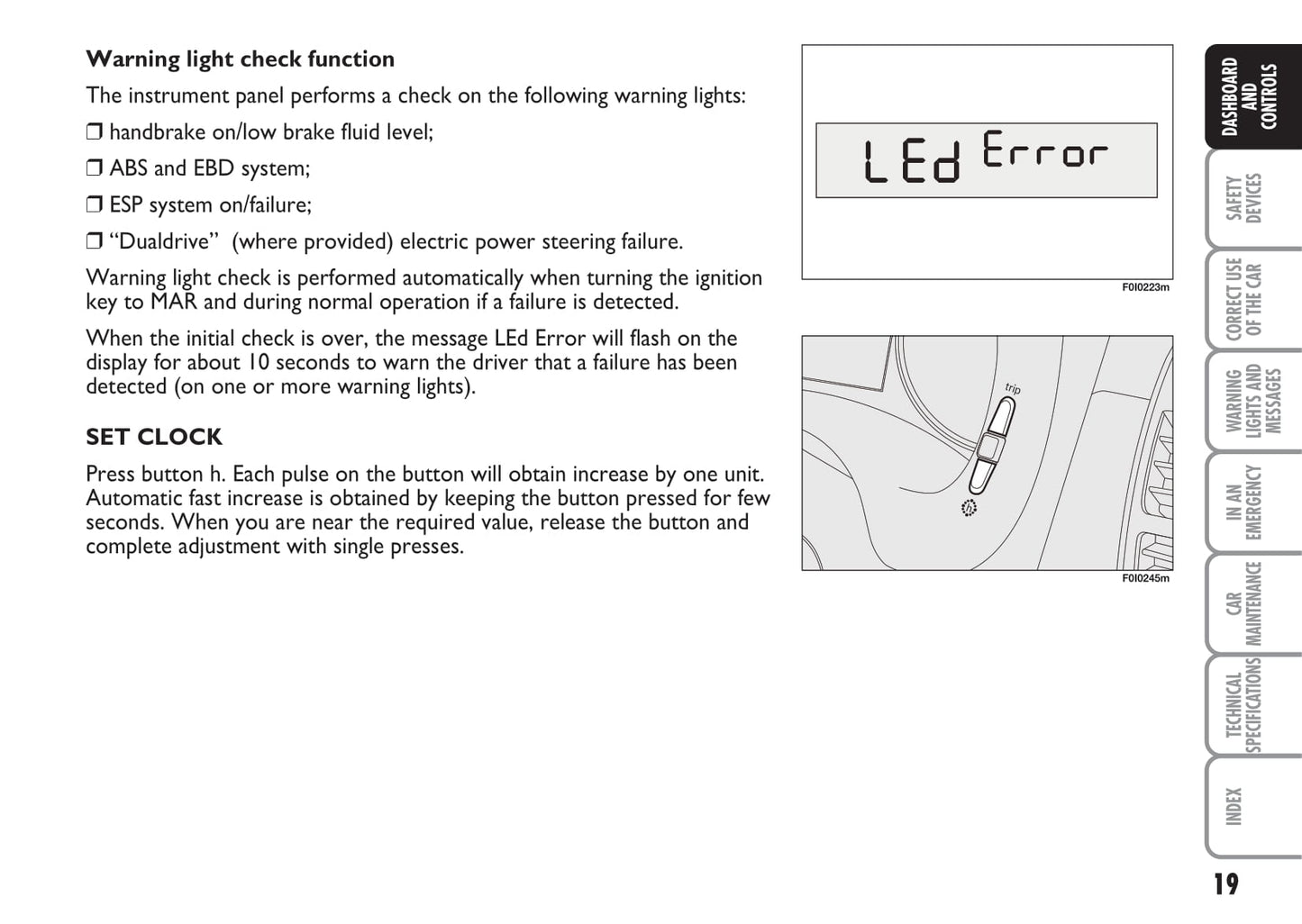 2009-2010 Fiat Punto/Grande Punto Owner's Manual | English