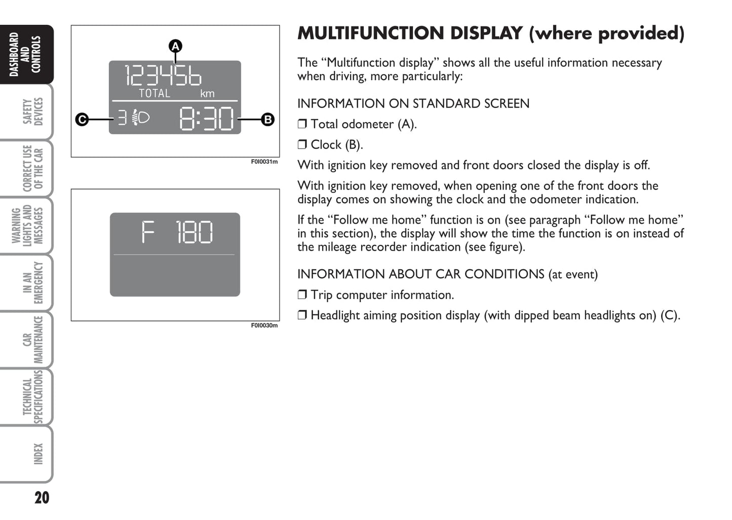 2009-2010 Fiat Punto/Grande Punto Owner's Manual | English