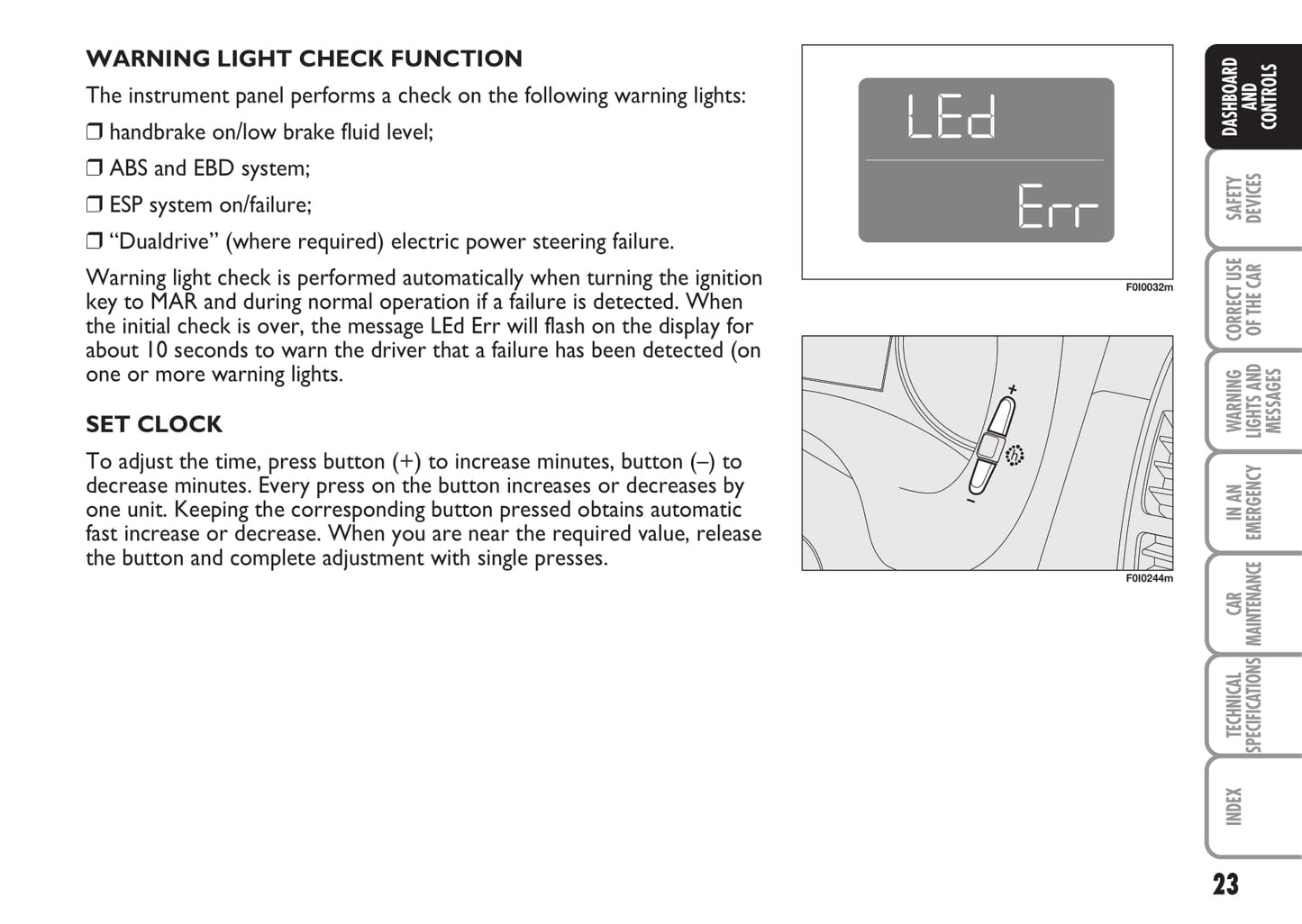 2009-2010 Fiat Punto/Grande Punto Owner's Manual | English