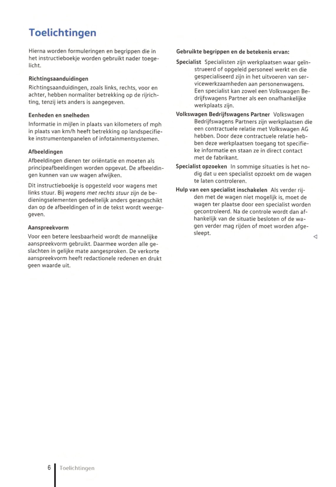 2021-2023 Volkswagen Caddy Owner's Manual | Dutch