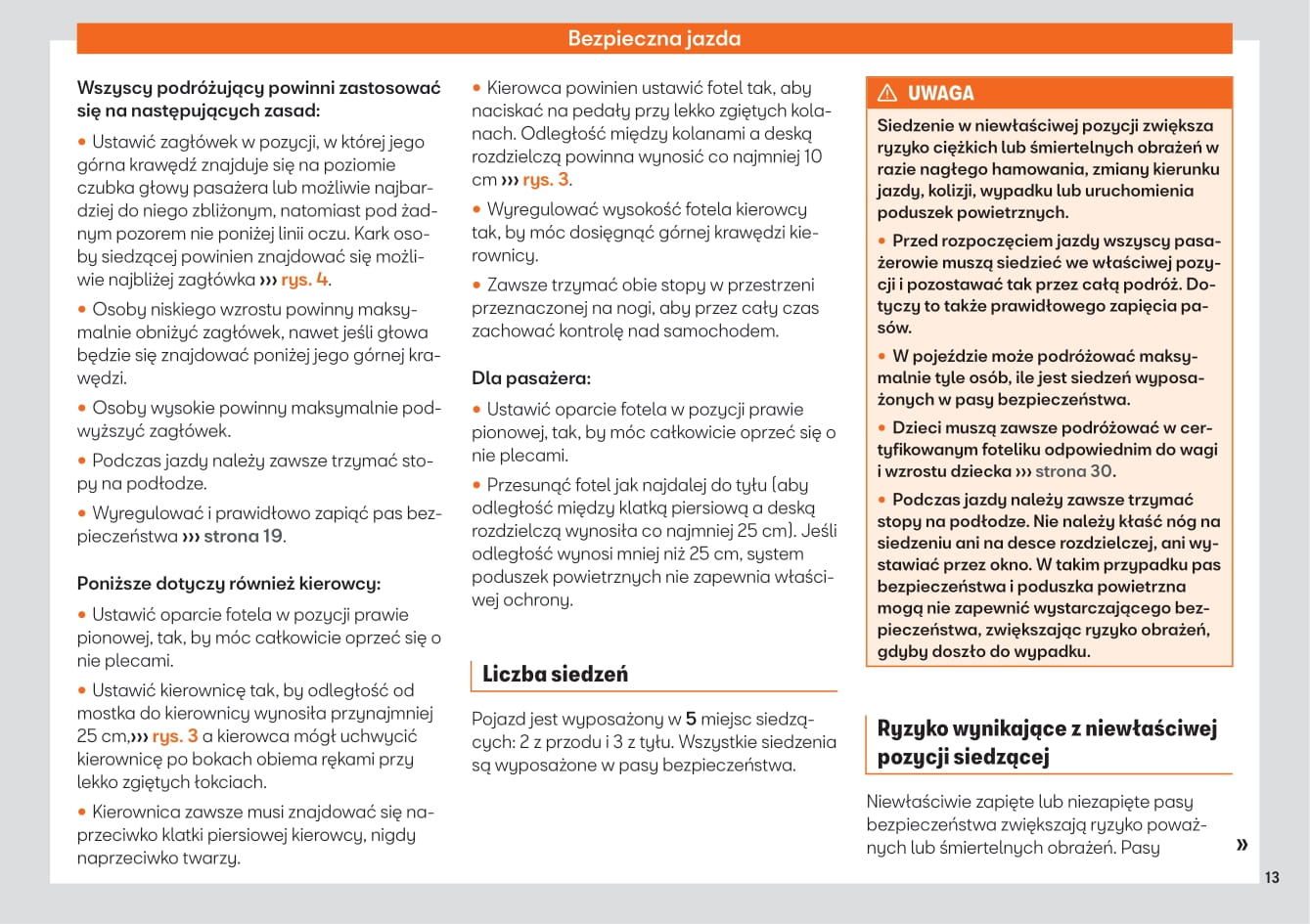 2017-2020 Seat Arona Manuel du propriétaire | Polonais