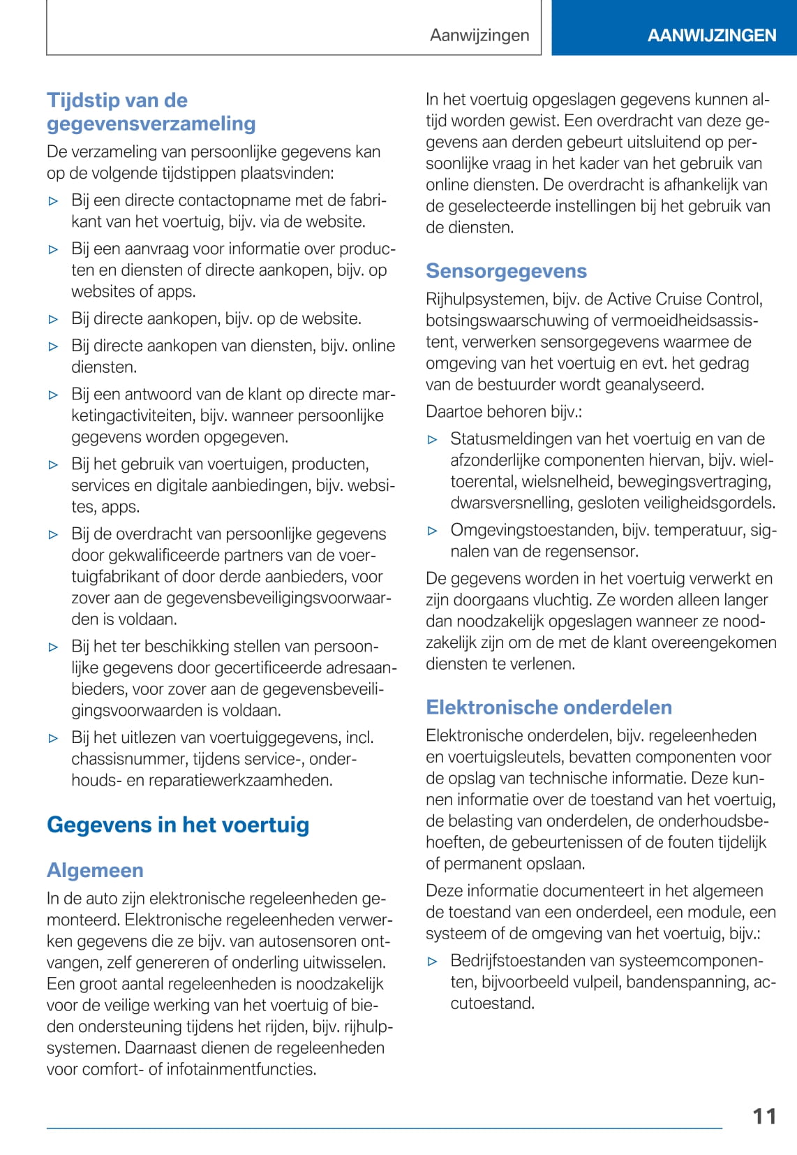 2020-2021 BMW 3 Series Owner's Manual | Dutch