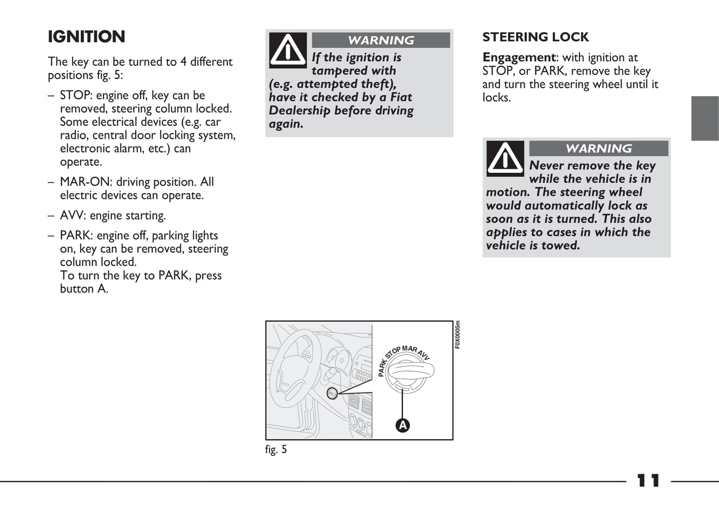 2012-2013 Fiat Strada Owner's Manual | English