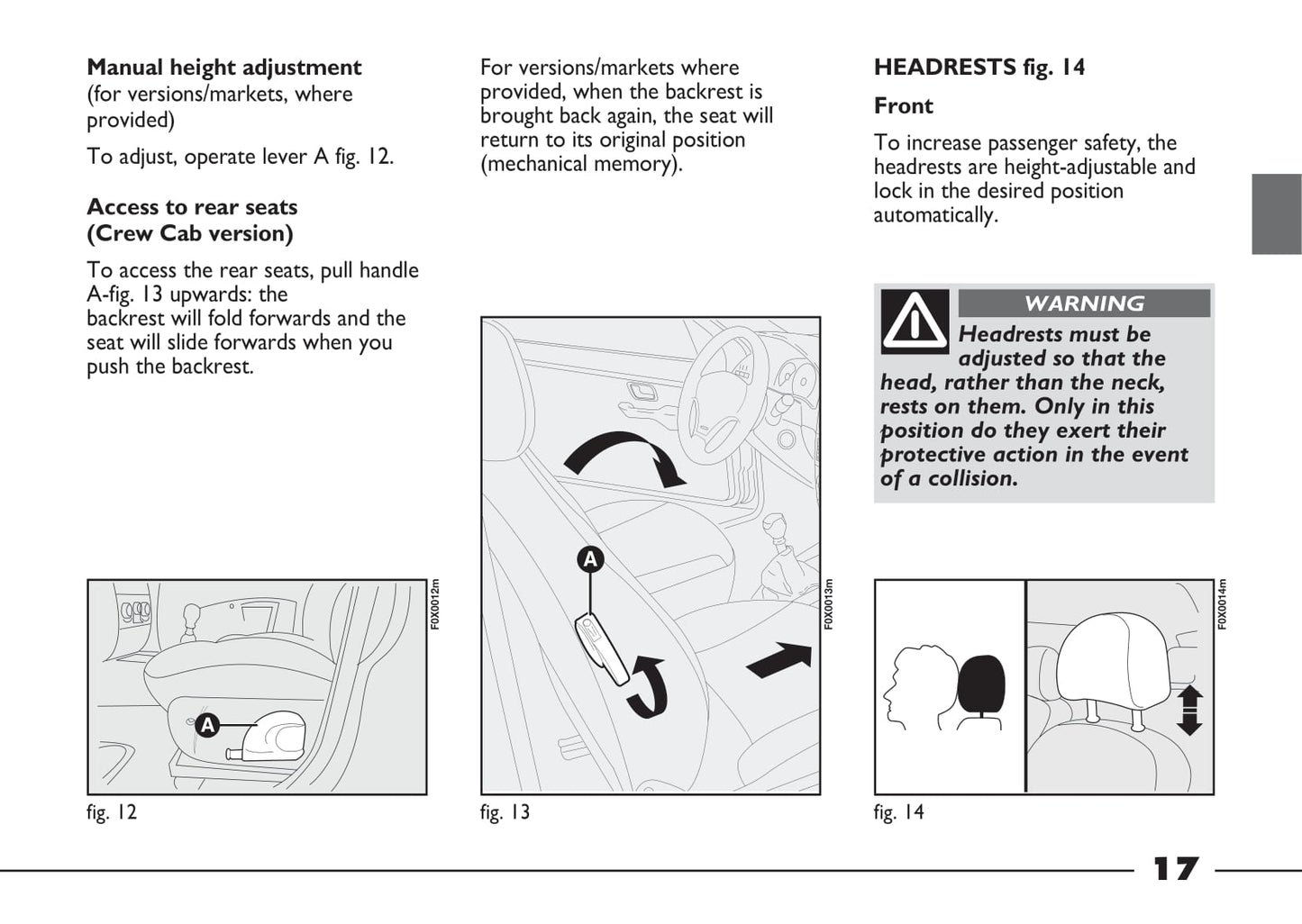 2012-2013 Fiat Strada Owner's Manual | English