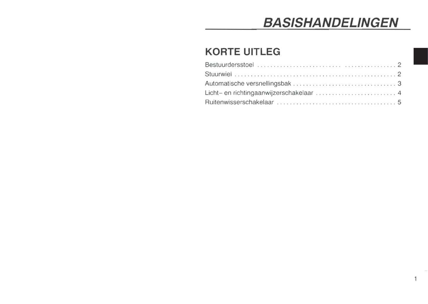 1997-1998 Lexus LS 400 Owner's Manual | Dutch
