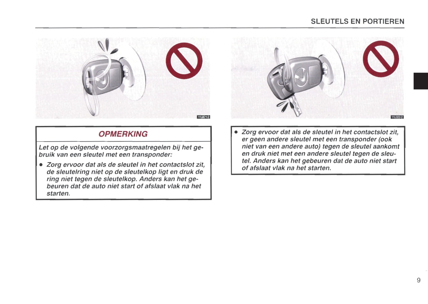 1997-1998 Lexus LS 400 Owner's Manual | Dutch