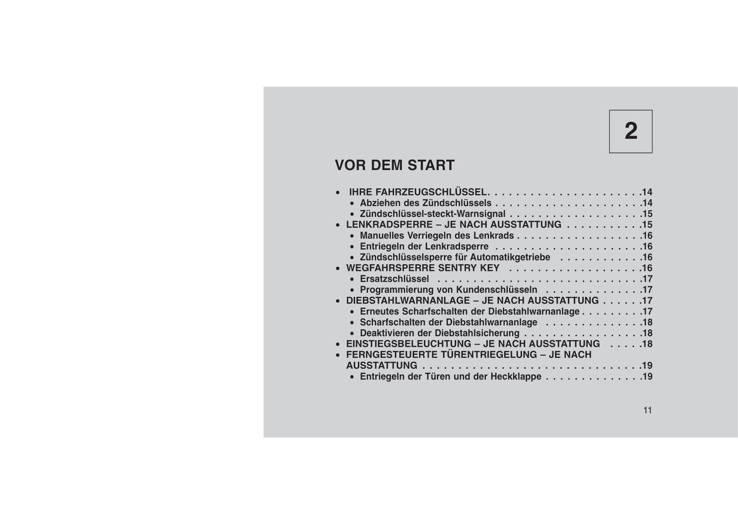 2015-2016 Jeep Wrangler Owner's Manual | German