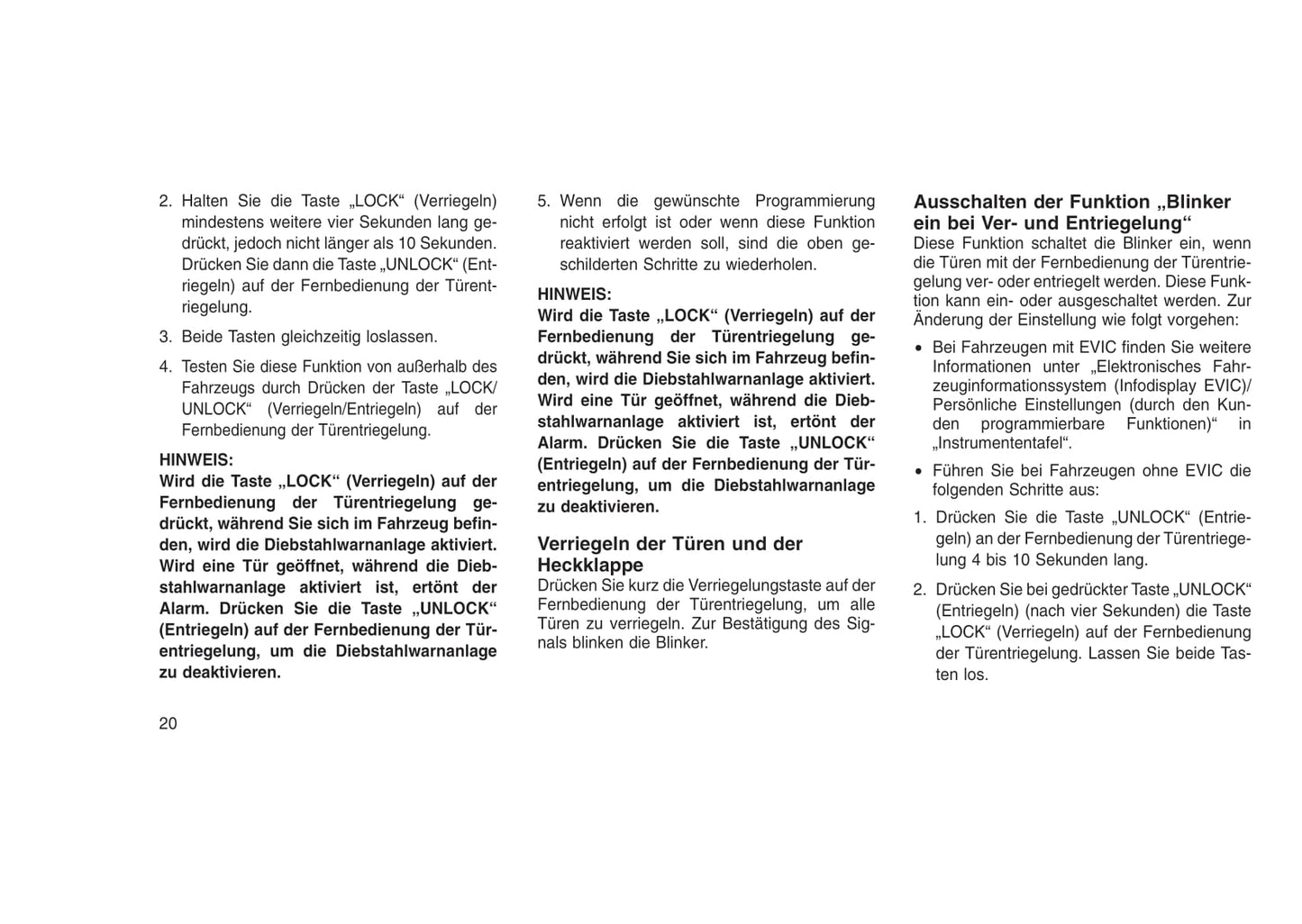 2015-2016 Jeep Wrangler Owner's Manual | German