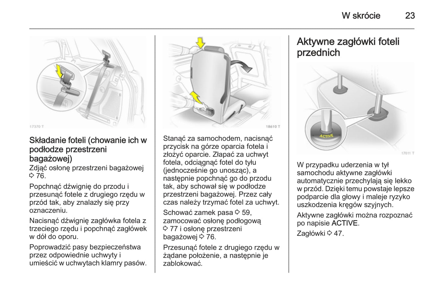 2014 Opel Zafira/Zafira Family Owner's Manual | Polish