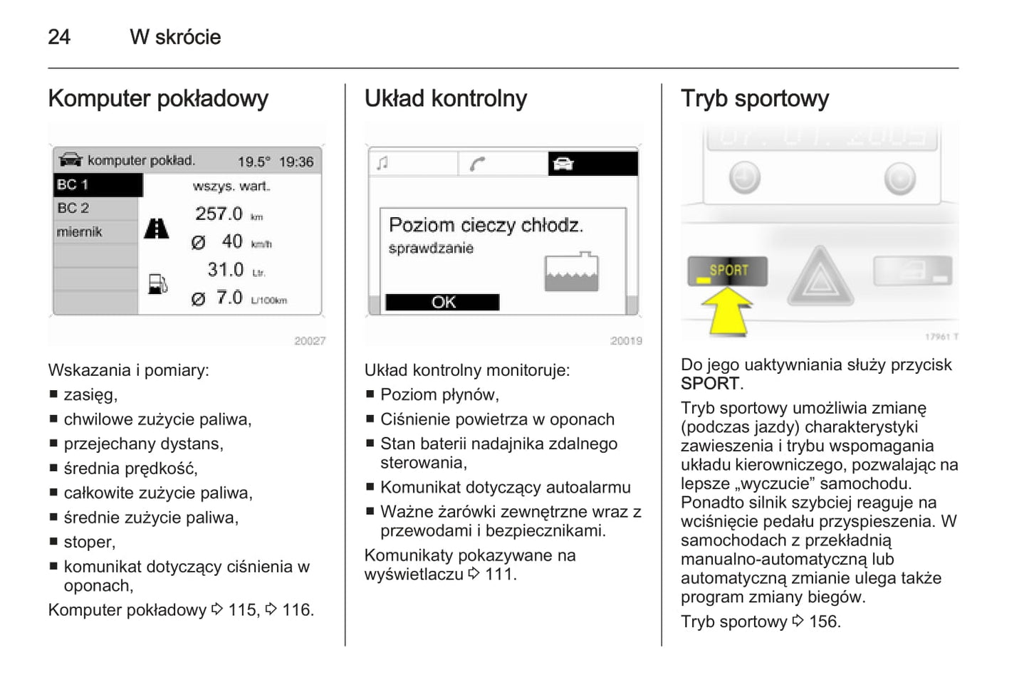 2014 Opel Zafira/Zafira Family Owner's Manual | Polish