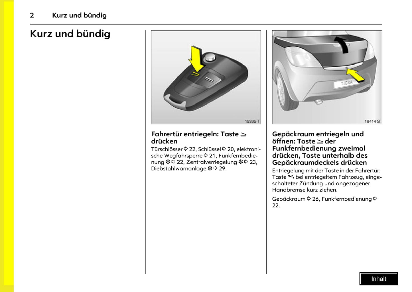2008-2010 Opel Tigra Twin Top Manuel du propriétaire | Allemand