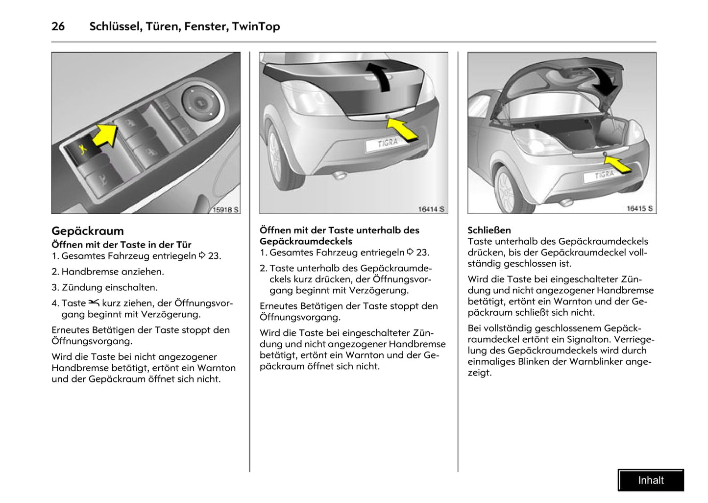 2008-2010 Opel Tigra Twin Top Manuel du propriétaire | Allemand