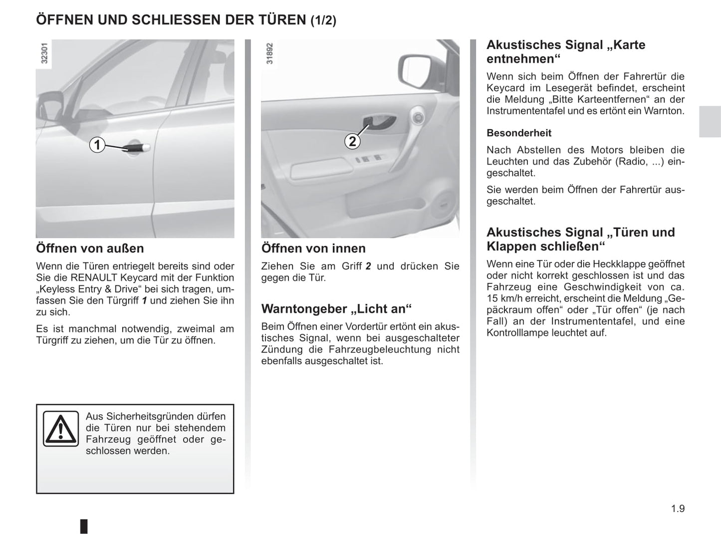 2014-2015 Renault Koleos Owner's Manual | German