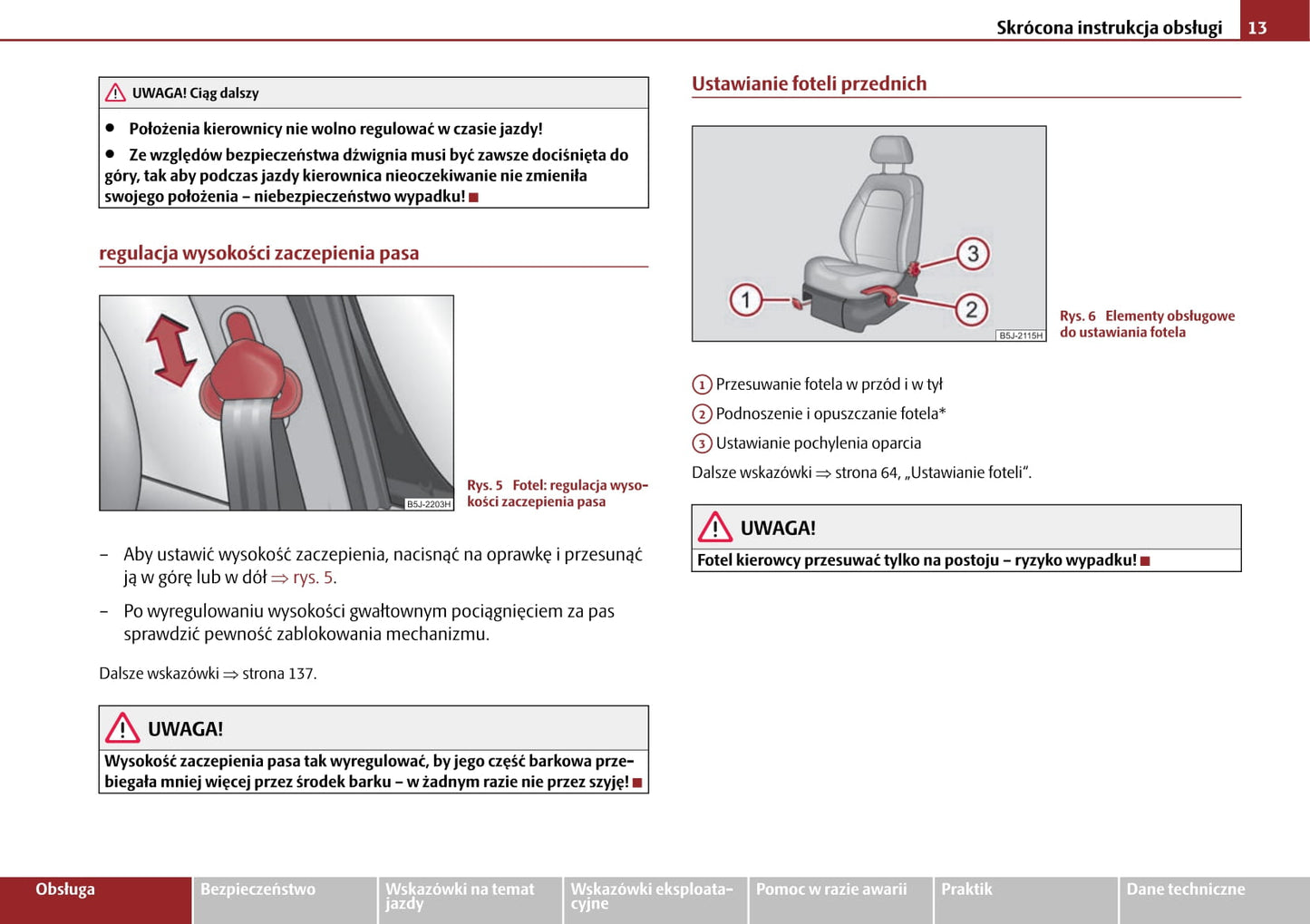 2006-2010 Skoda Roomster Manuel du propriétaire | Polonais