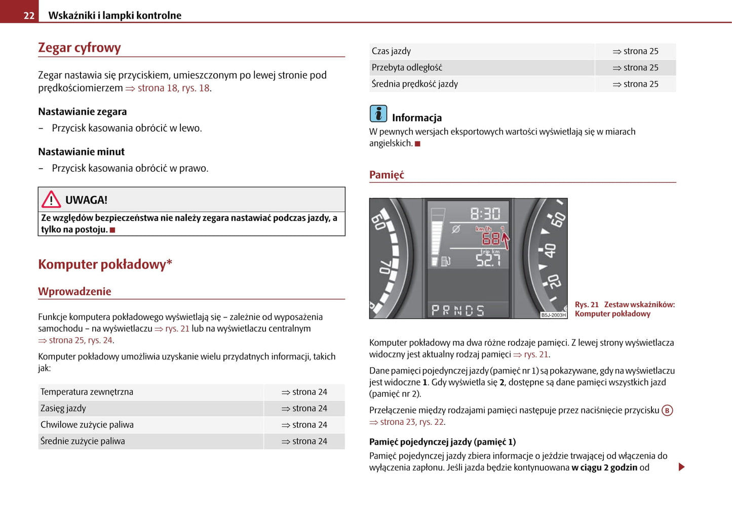 2006-2010 Skoda Roomster Manuel du propriétaire | Polonais