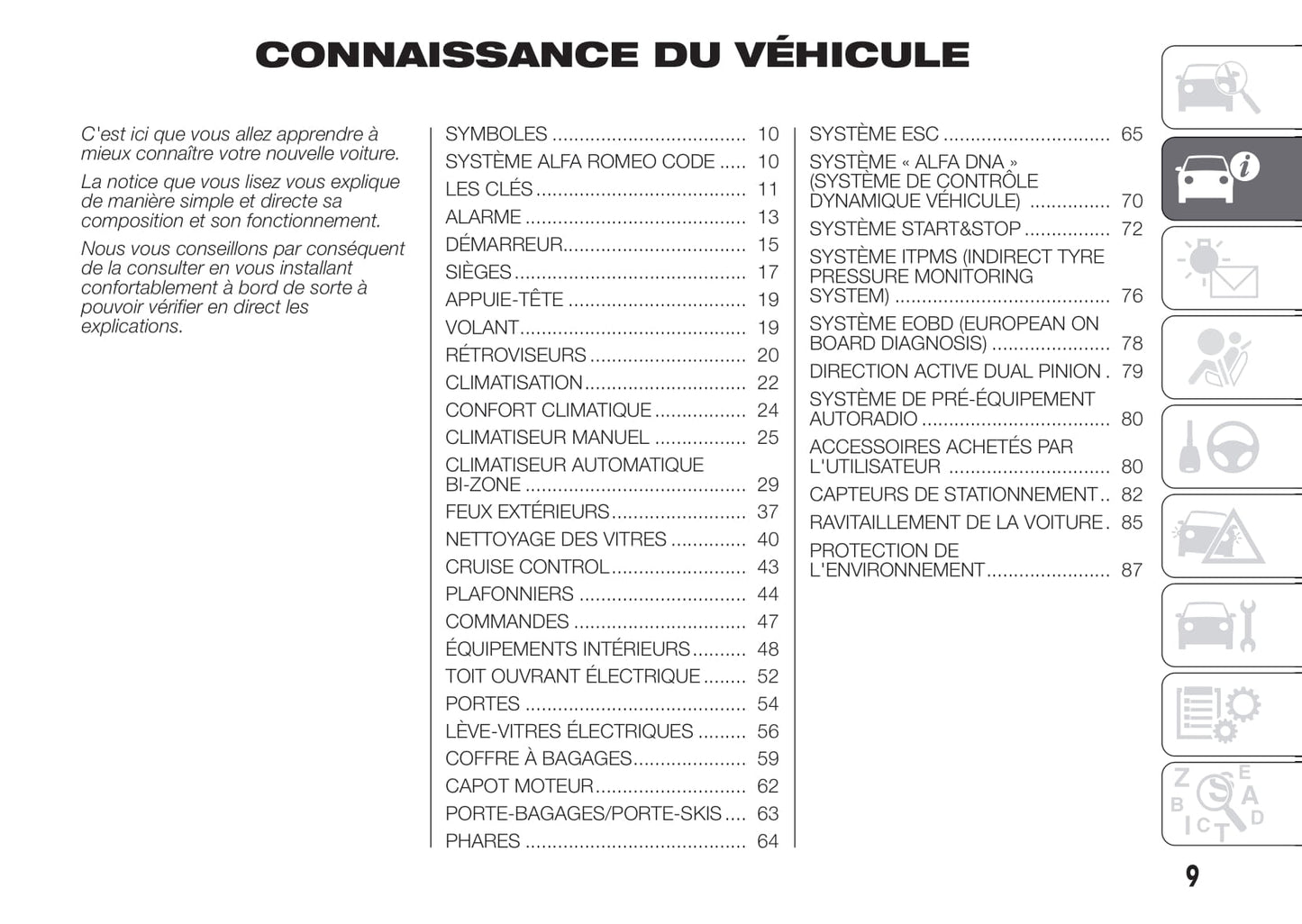 2010-2014 Alfa Romeo Giulietta Manuel du propriétaire | Français