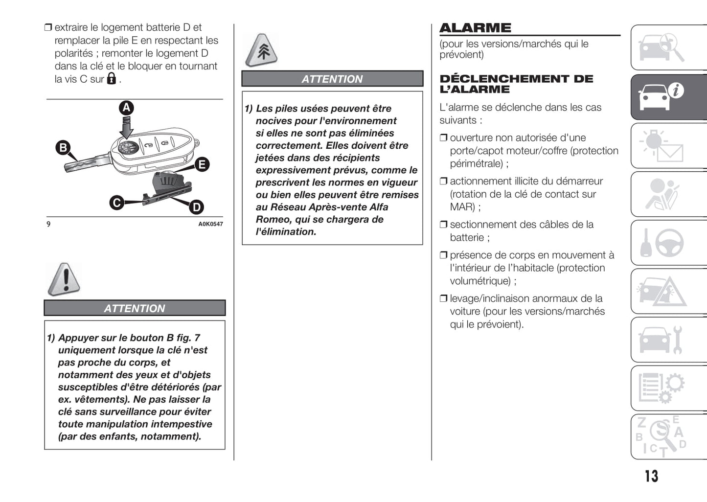 2010-2014 Alfa Romeo Giulietta Manuel du propriétaire | Français