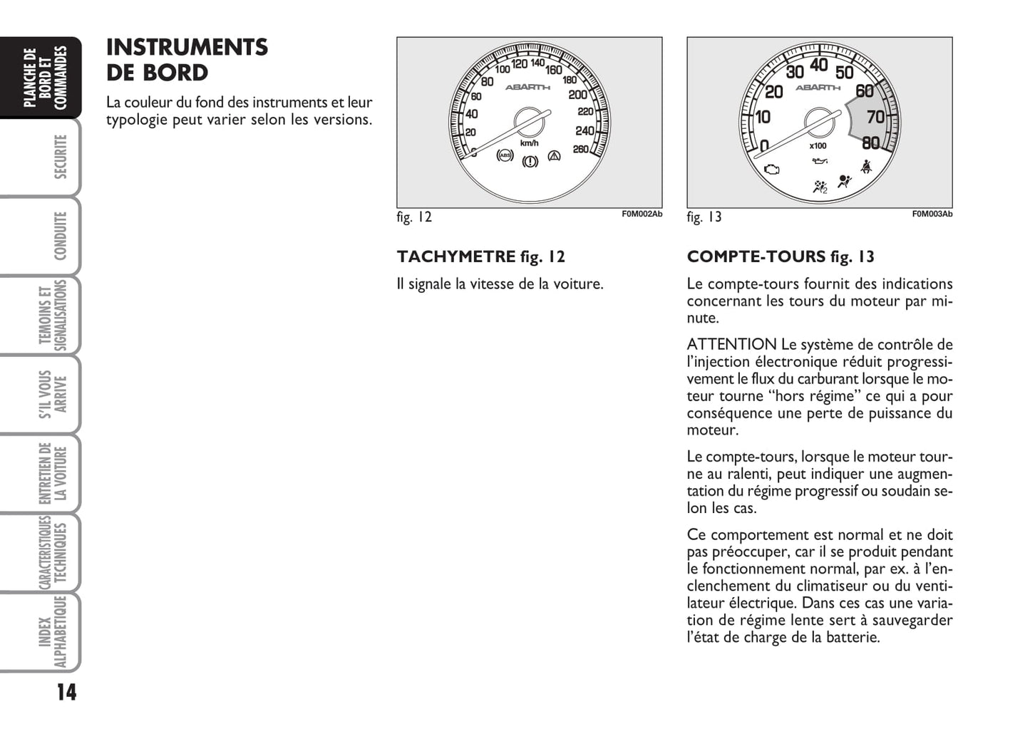 2008-2010 Abarth Grande Punto Owner's Manual | French