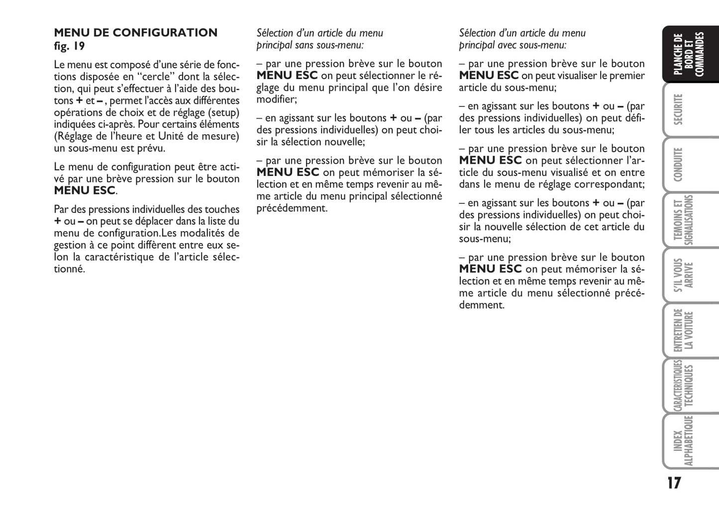 2008-2010 Abarth Grande Punto Owner's Manual | French