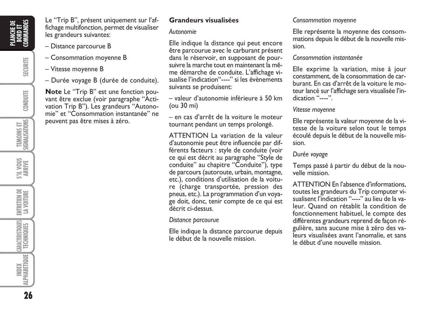 2008-2010 Abarth Grande Punto Owner's Manual | French