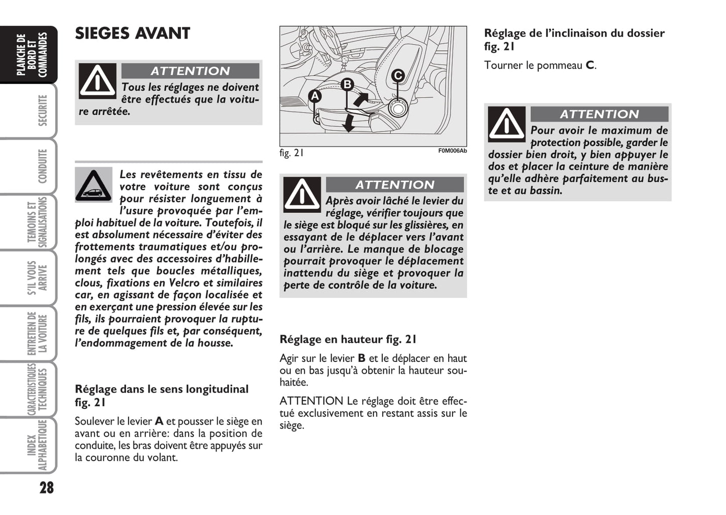 2008-2010 Abarth Grande Punto Owner's Manual | French
