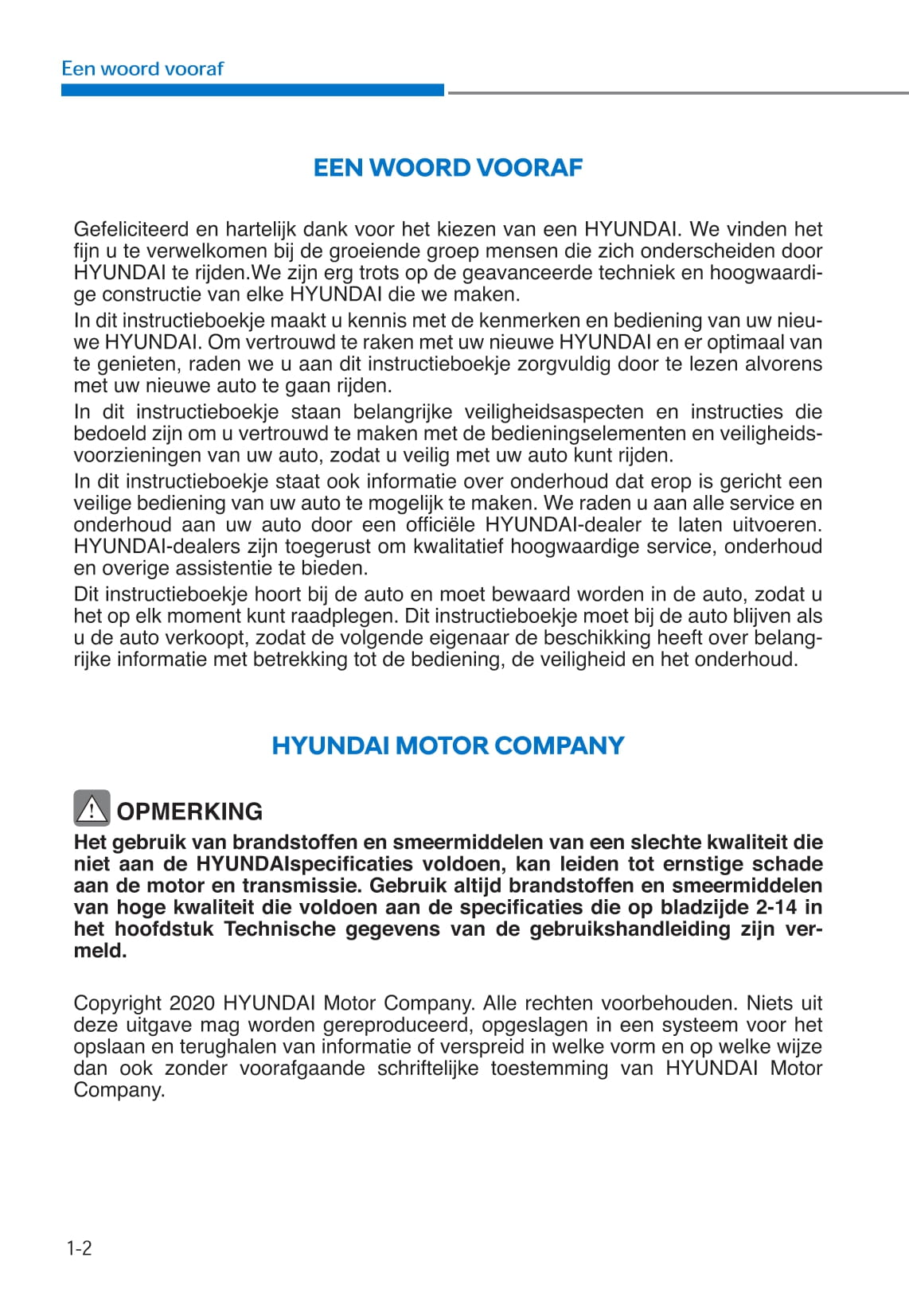 2020-2023 Hyundai i10 Manuel du propriétaire | Néerlandais