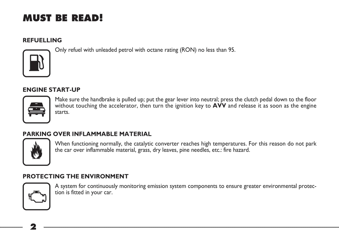 2003-2004 Fiat Barchetta Owner's Manual | English