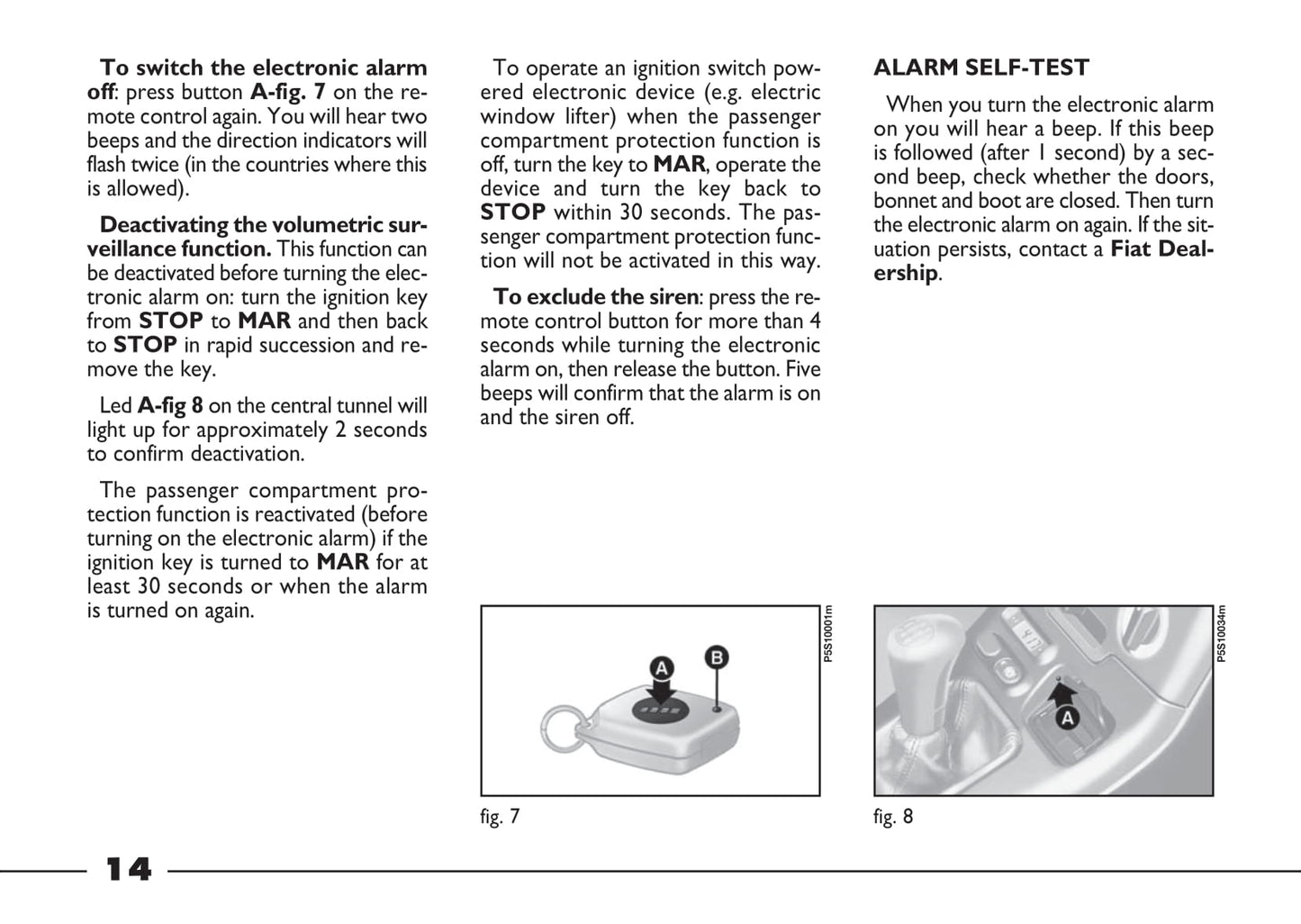 2003-2004 Fiat Barchetta Owner's Manual | English