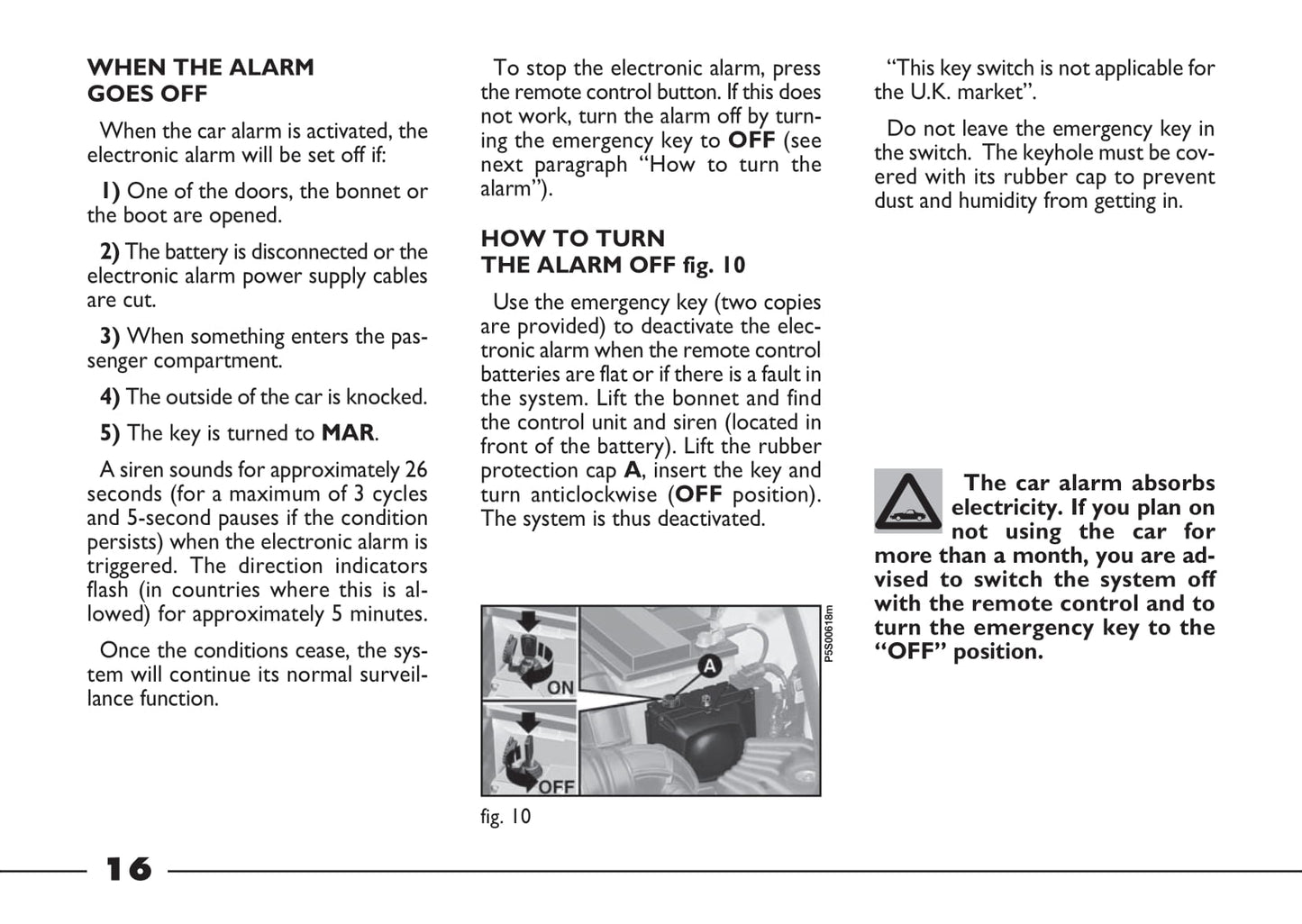 2003-2004 Fiat Barchetta Owner's Manual | English