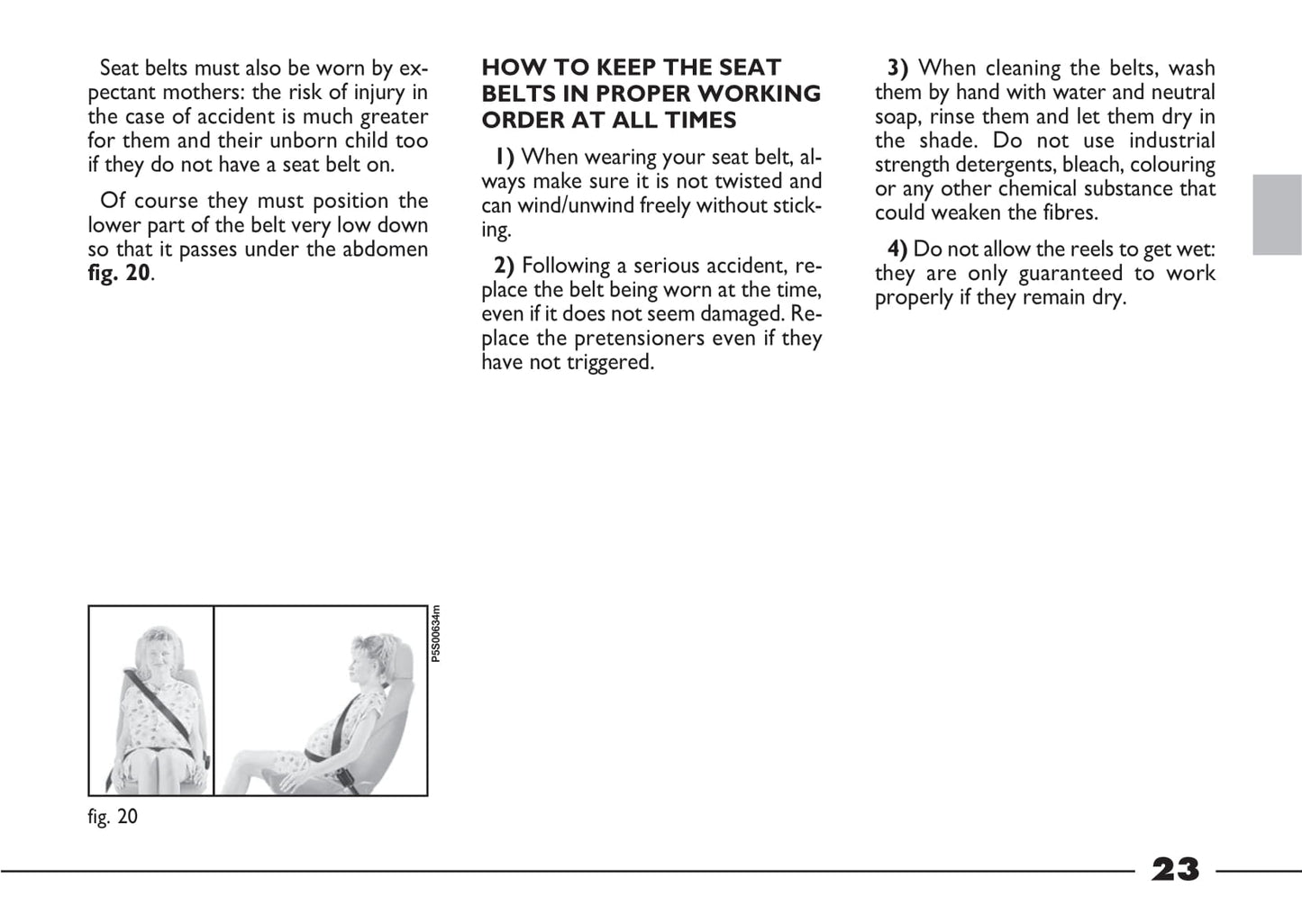 2003-2004 Fiat Barchetta Owner's Manual | English