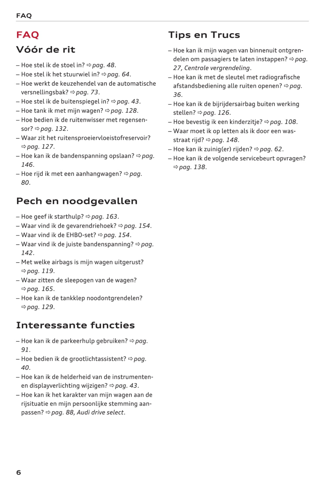 2015-2018 Audi A1 Manuel du propriétaire | Néerlandais