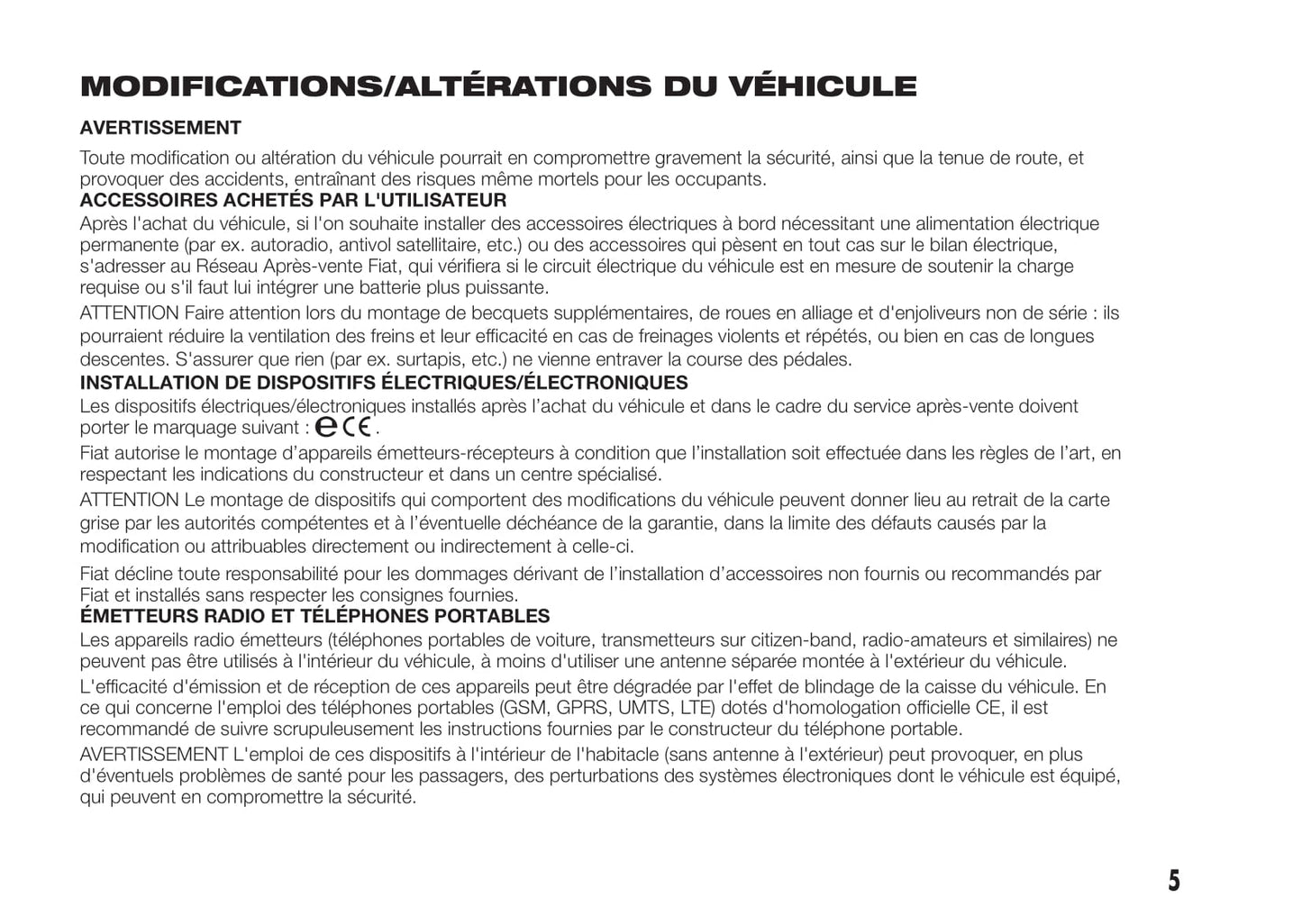 2017-2018 Fiat Talento Owner's Manual | French