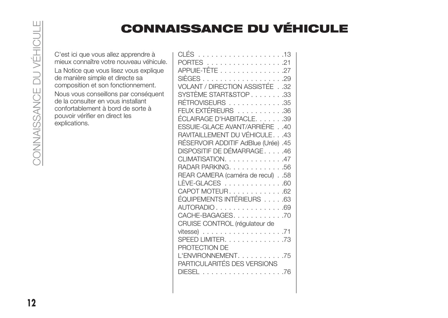 2017-2018 Fiat Talento Owner's Manual | French