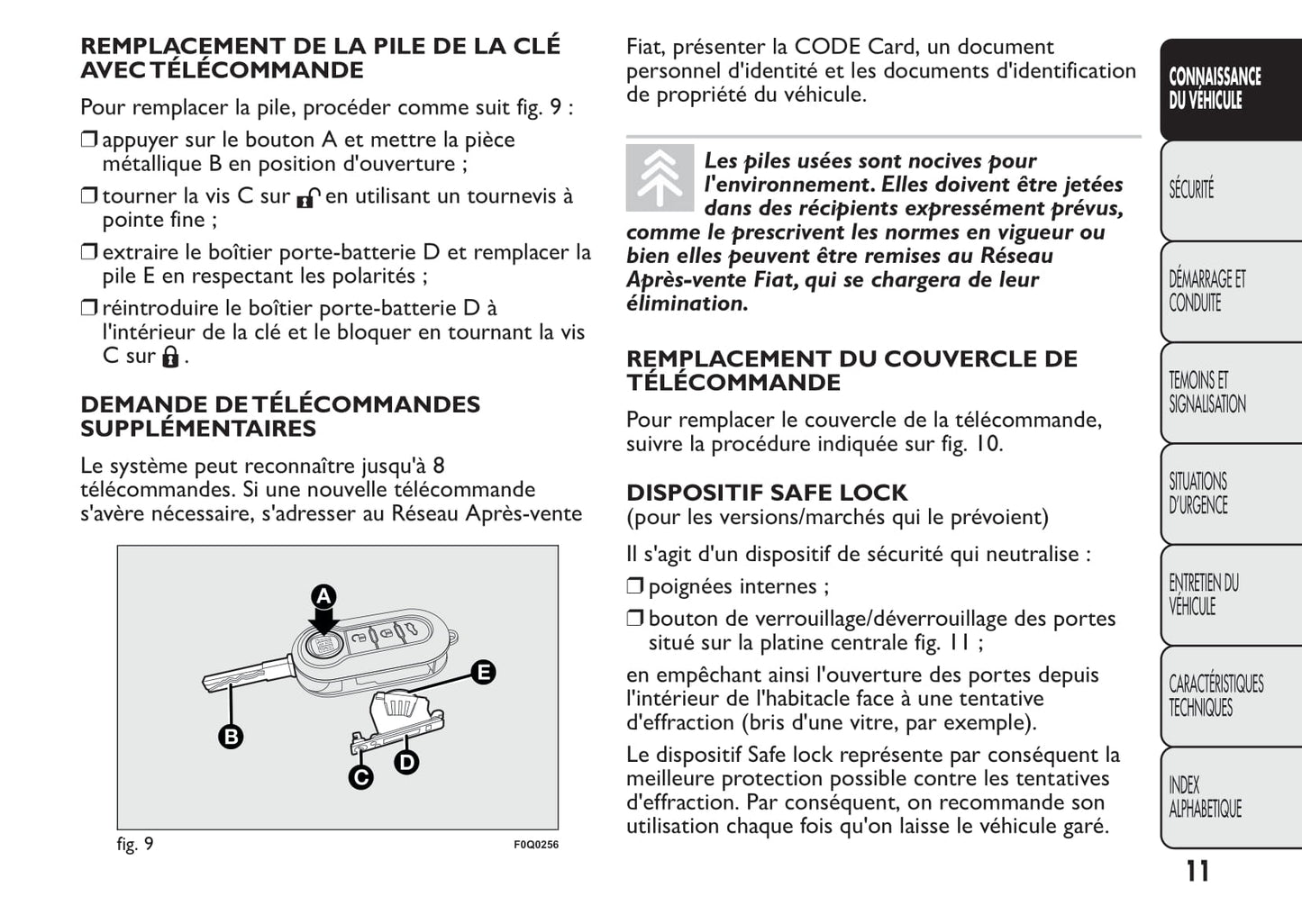2014-2015 Fiat Bravo Owner's Manual | French