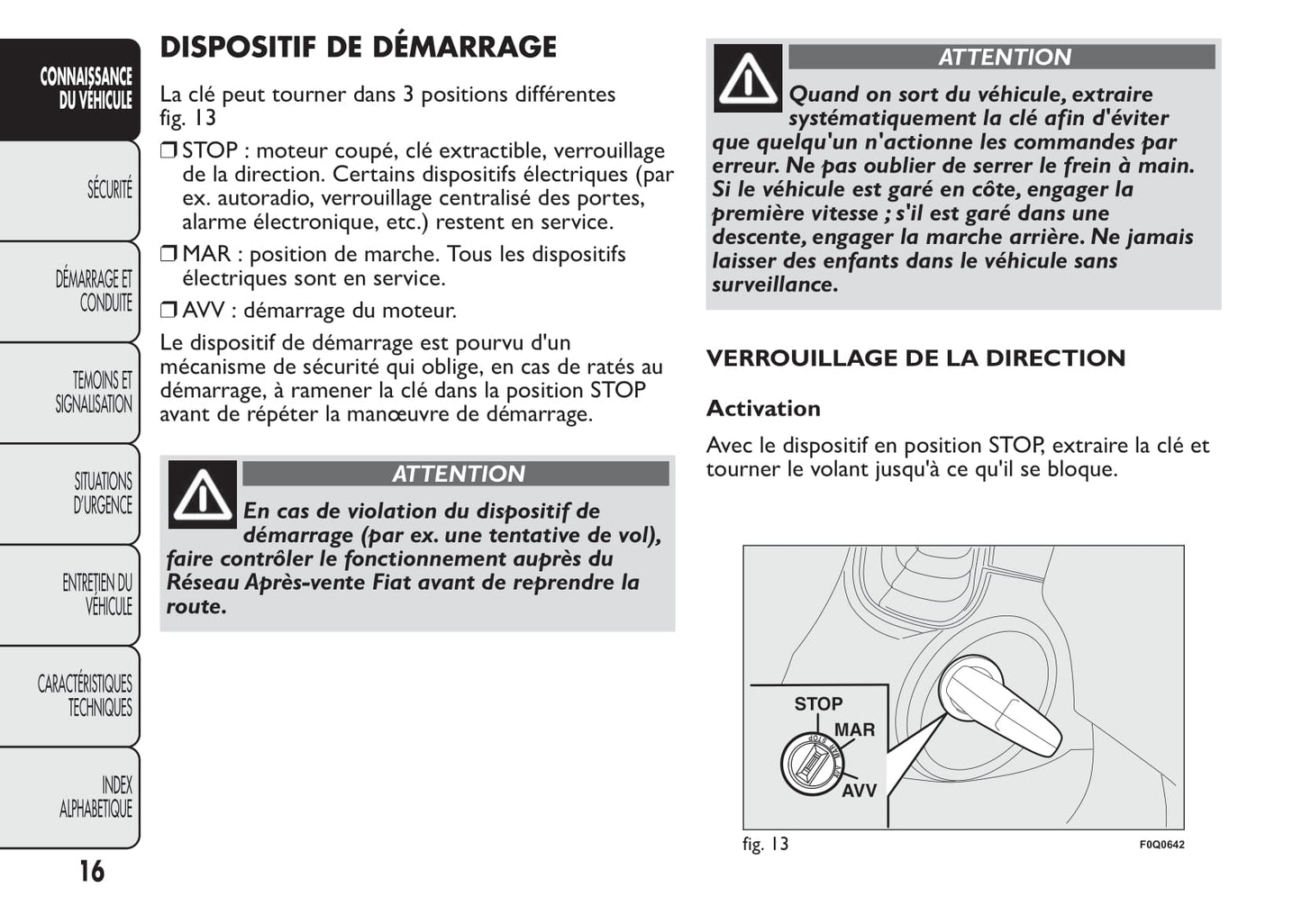 2014-2015 Fiat Bravo Owner's Manual | French