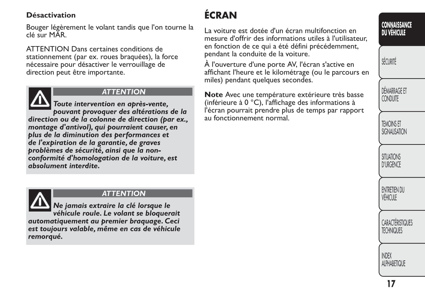 2014-2015 Fiat Bravo Owner's Manual | French