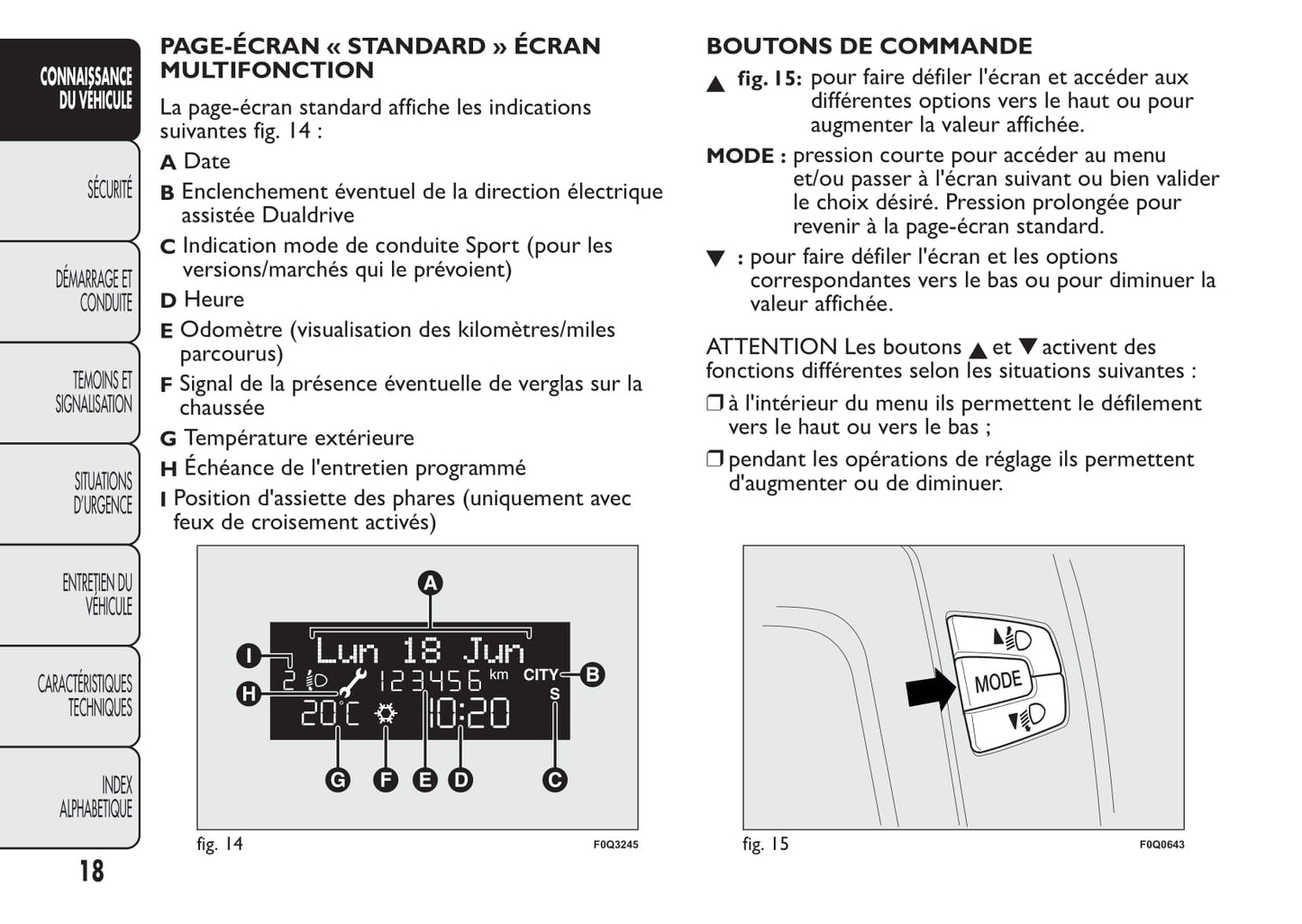 2014-2015 Fiat Bravo Owner's Manual | French