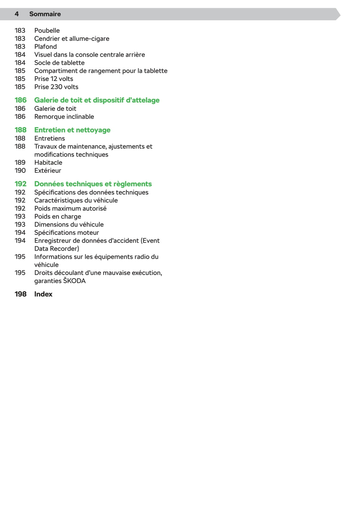 2019-2020 Skoda Superb iV Owner's Manual | French