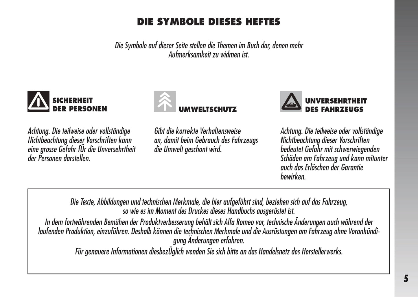 2007-2010 Alfa Romeo 147 Owner's Manual | German