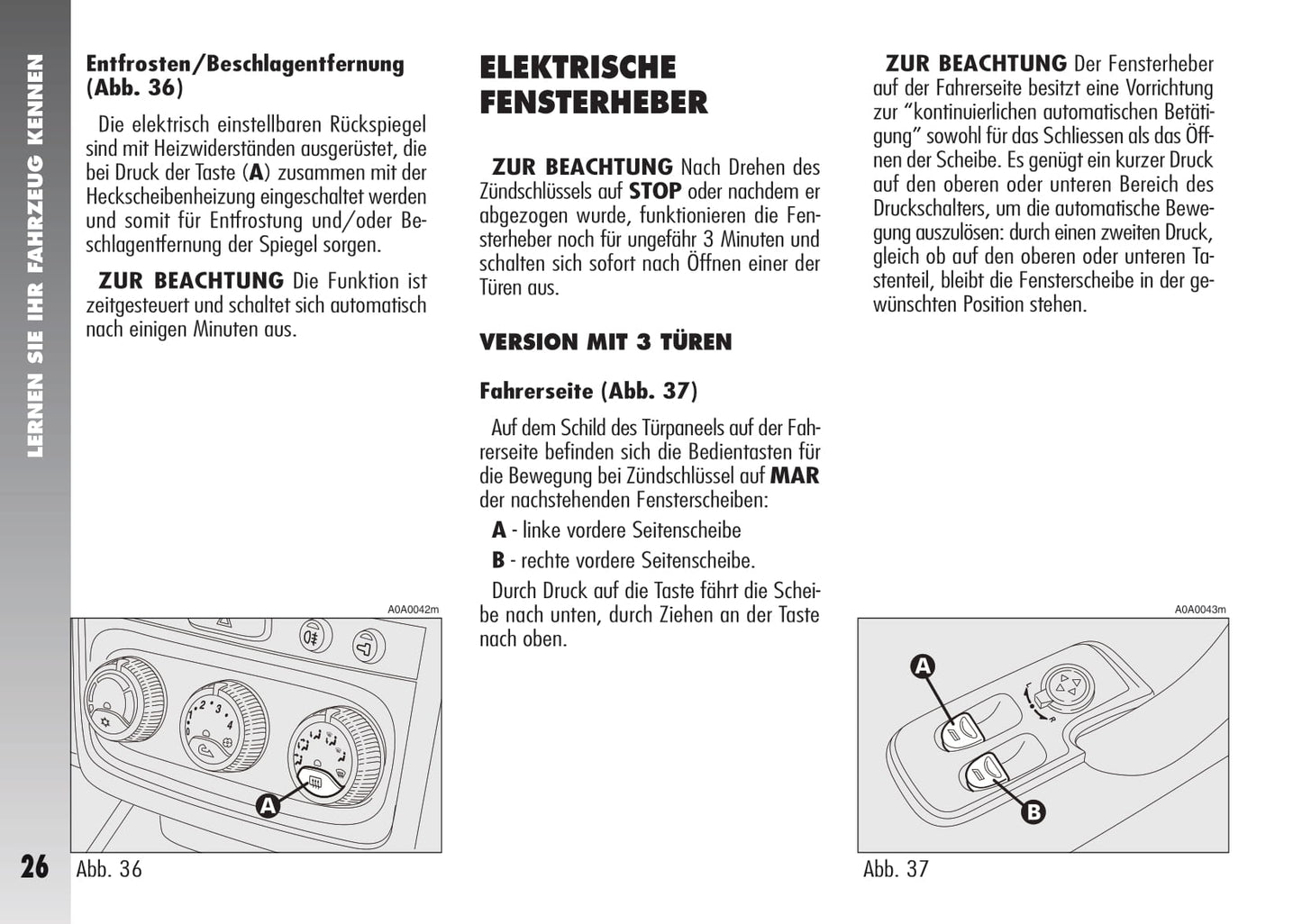 2007-2010 Alfa Romeo 147 Owner's Manual | German