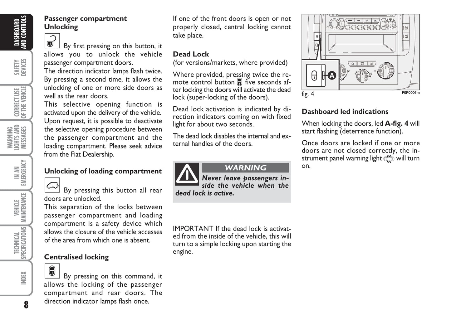 2012-2013 Fiat Scudo Owner's Manual | English