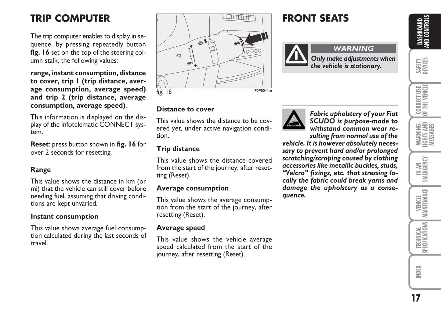 2012-2013 Fiat Scudo Owner's Manual | English