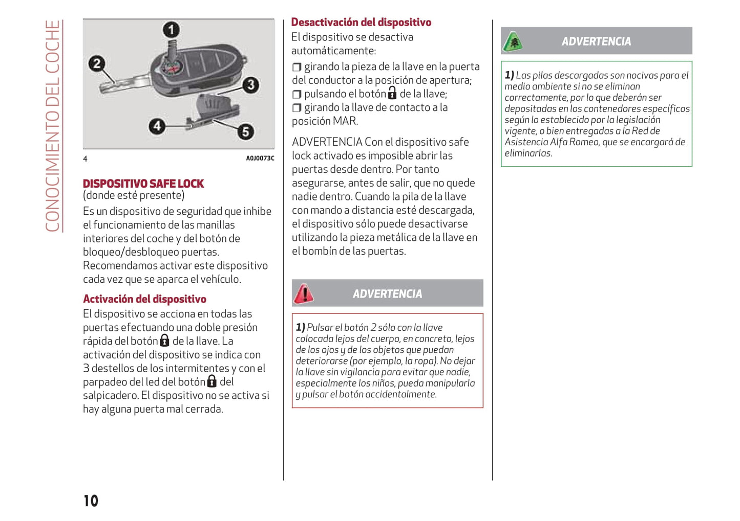 2016-2020 Alfa Romeo MiTo Manuel du propriétaire | Espagnol